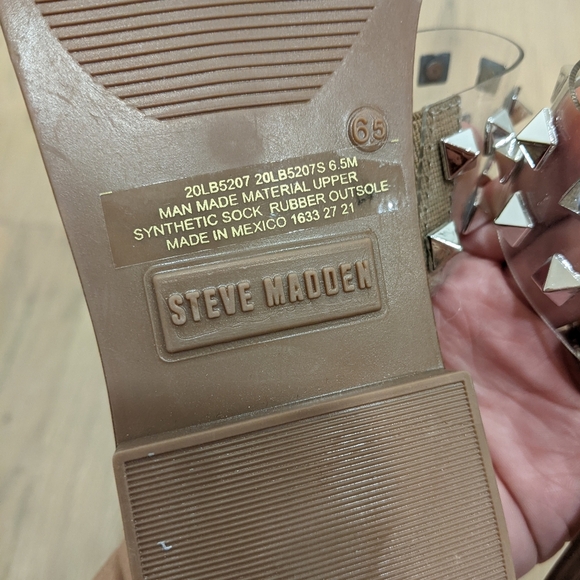 Steve Madden clear studded sandals - Picture 2 of 5